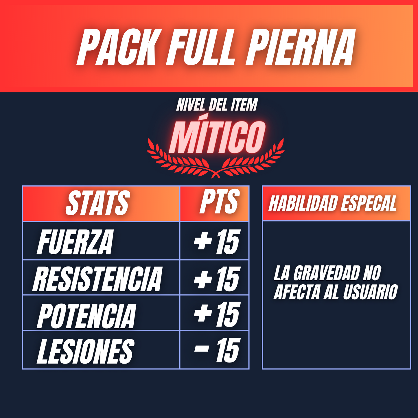 Pack full Pierna (SOLO RESERVA)