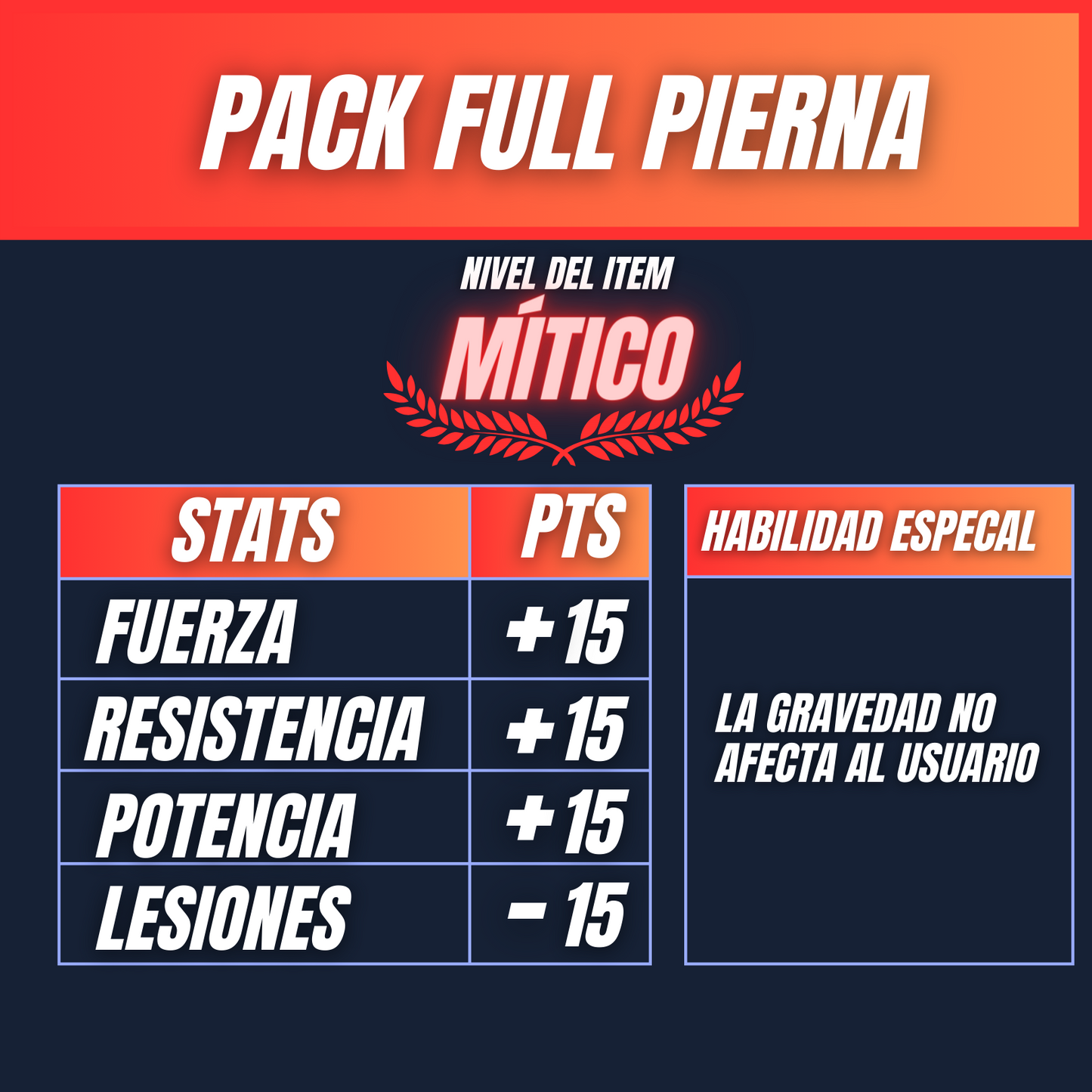 Pack full Pierna