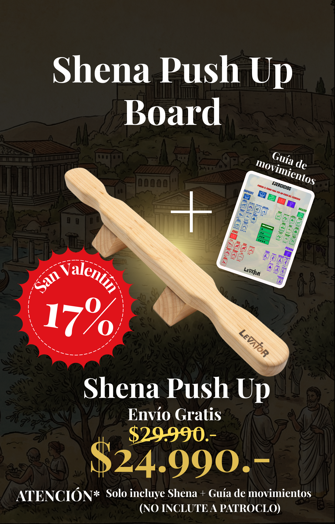 Packs Shena Push Up Board