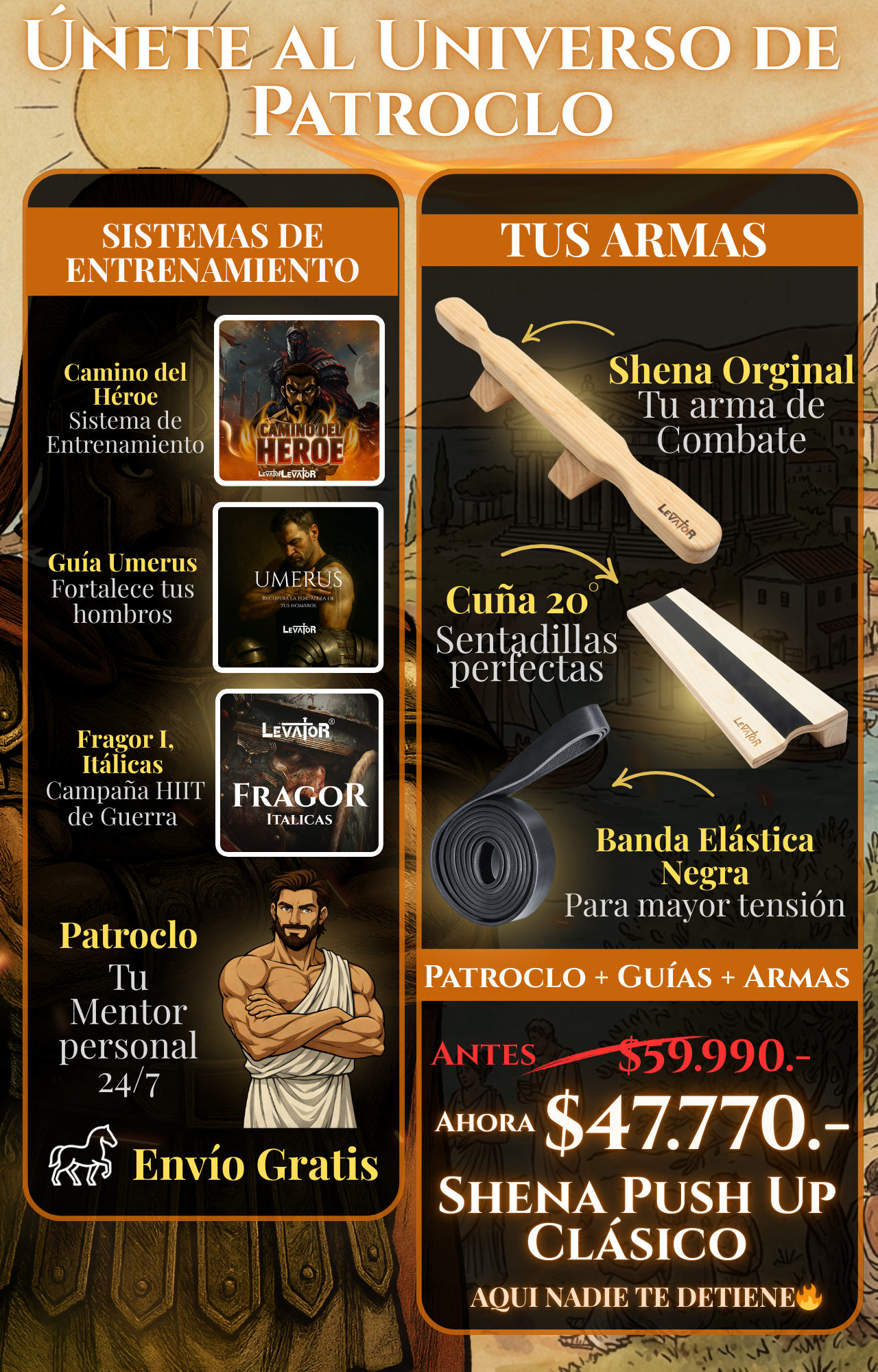 Packs Shena Push Up Board