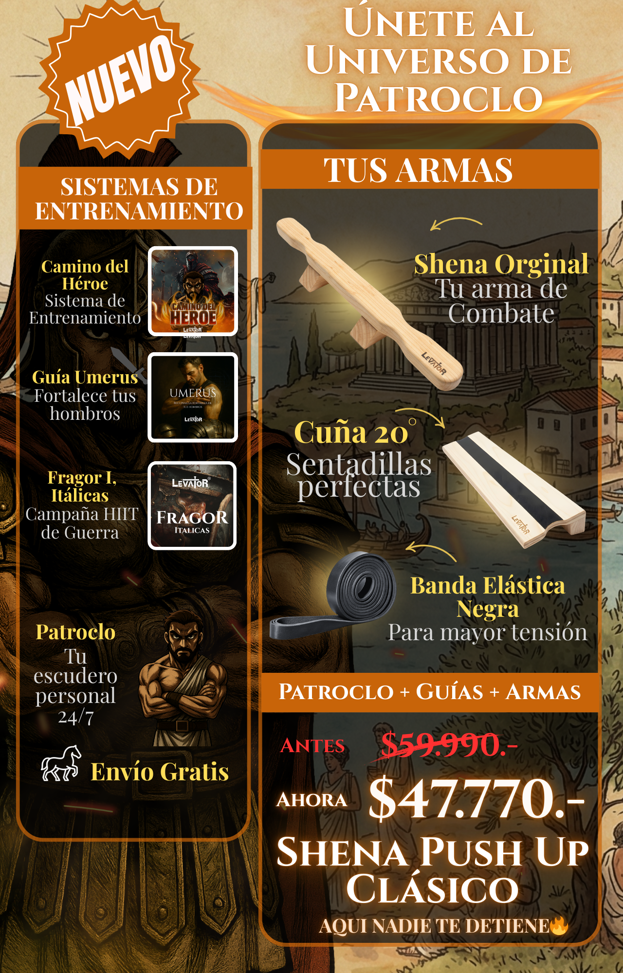 Packs Shena Push Up Board