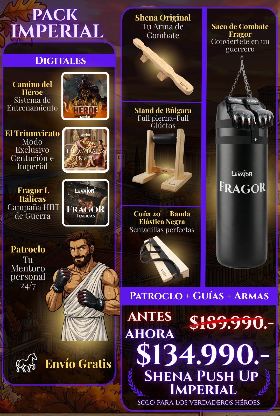 Packs Shena Push Up Board