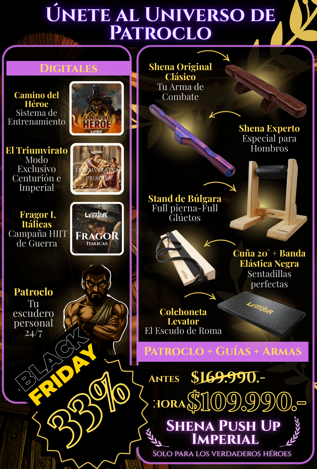 Packs Shena Push Up Board