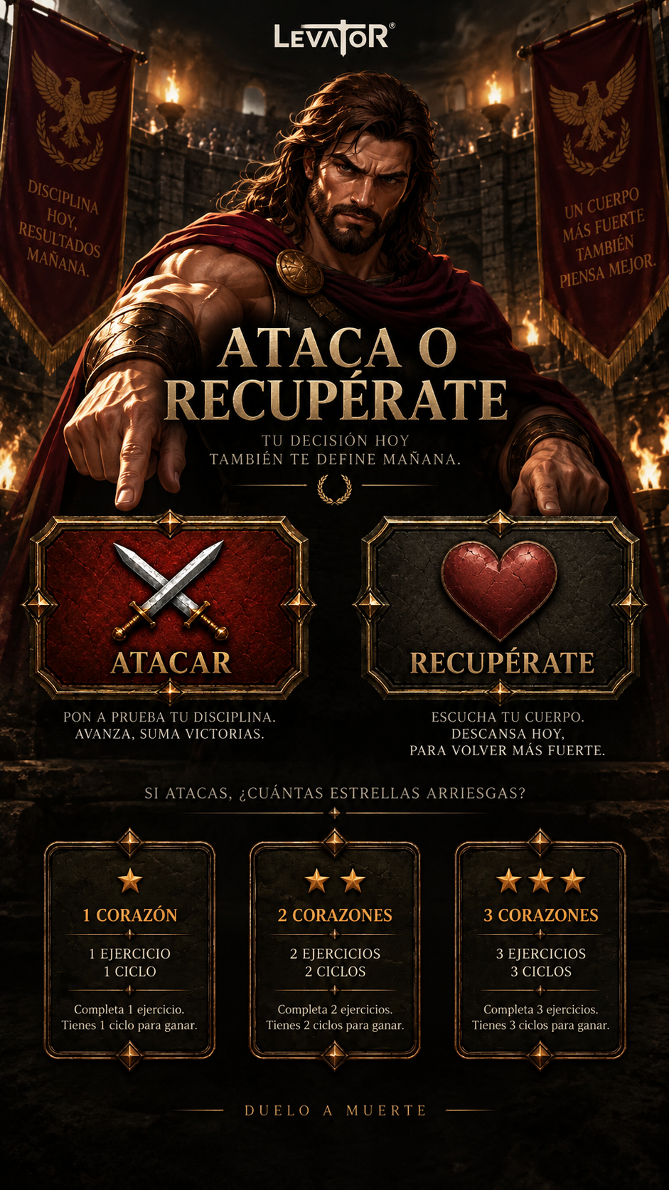Eliges atacar, curar o jugar tu trampa