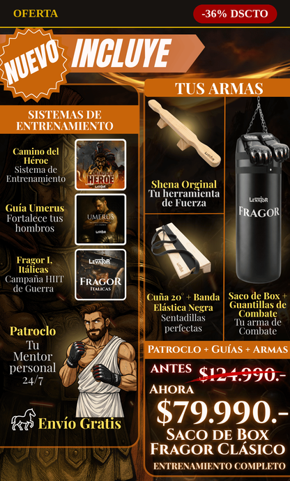 Saco de Box Fragor Pack Guerrero - oferta